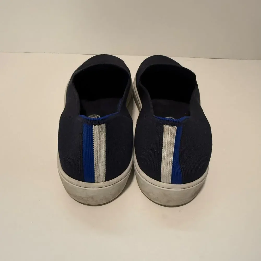 Rothy's Women's The Sneaker Slip On Shoes Loafer Knit Stretch Navy Blue 9‎